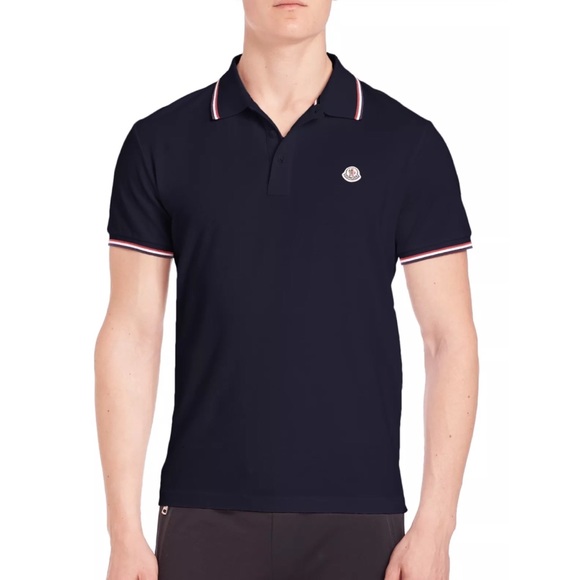 moncler navy polo